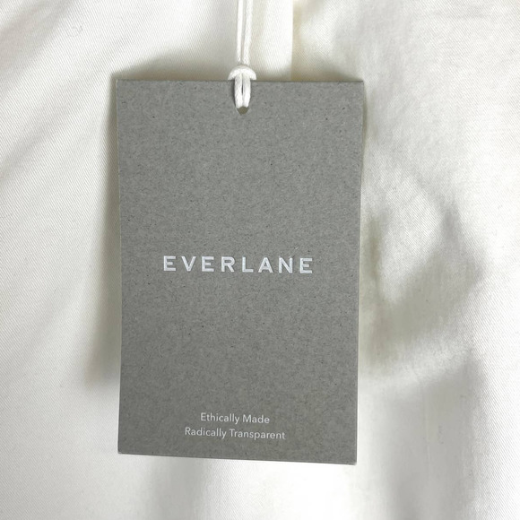 Everlane The Slouchy Cropped Chino Pant In Off White Size 2 New - Picture 13 of 15